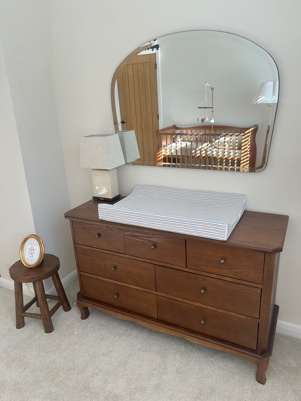 Mabel & Fox - Wedge Baby Changing Mat - Circus Stripe - Mabel & Fox