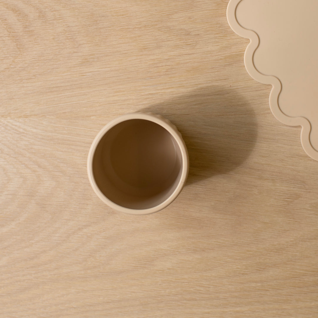 Mabel & Fox - Silicone Cup - Beige