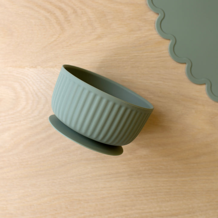 Mabel & Fox - Complete Silicone Tableware Set - Sage (7 Pcs)