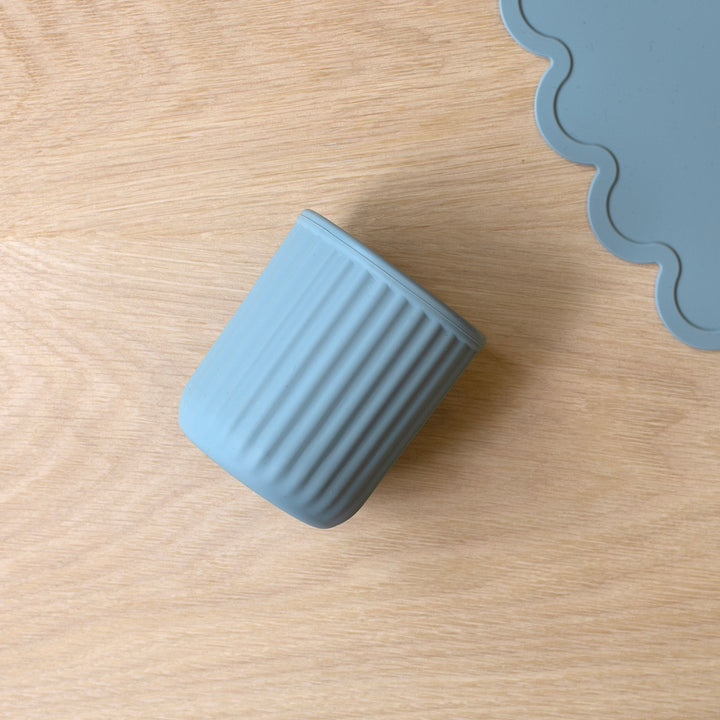 Mabel & Fox - Complete Silicone Tableware Set - Blue (7 Pcs)