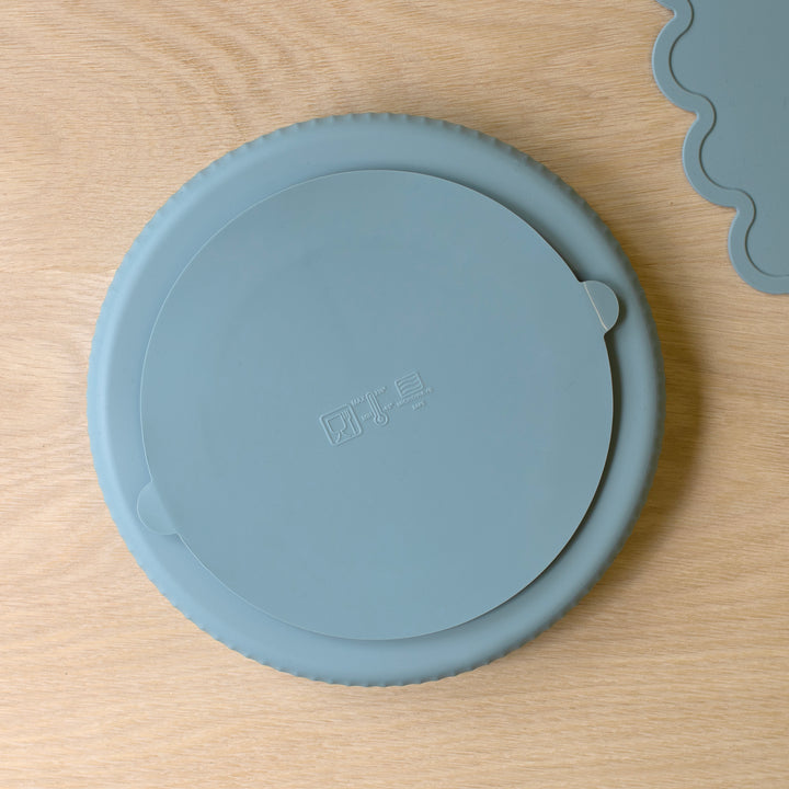 Mabel & Fox - Complete Silicone Tableware Set - Blue (7 Pcs)