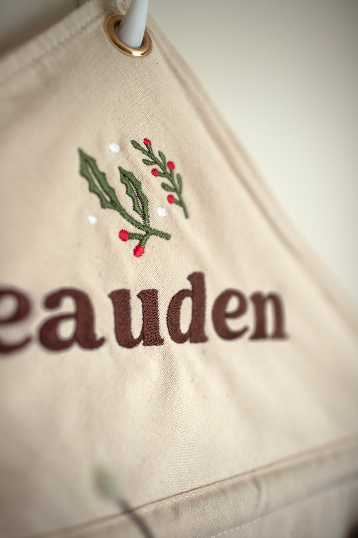 Mabel & Fox - Personalised Canvas Advent Calendar - Embroidered