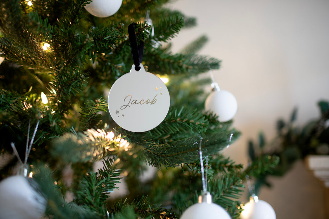 Mabel & Fox - Personalised Acrylic Decoration - Stars