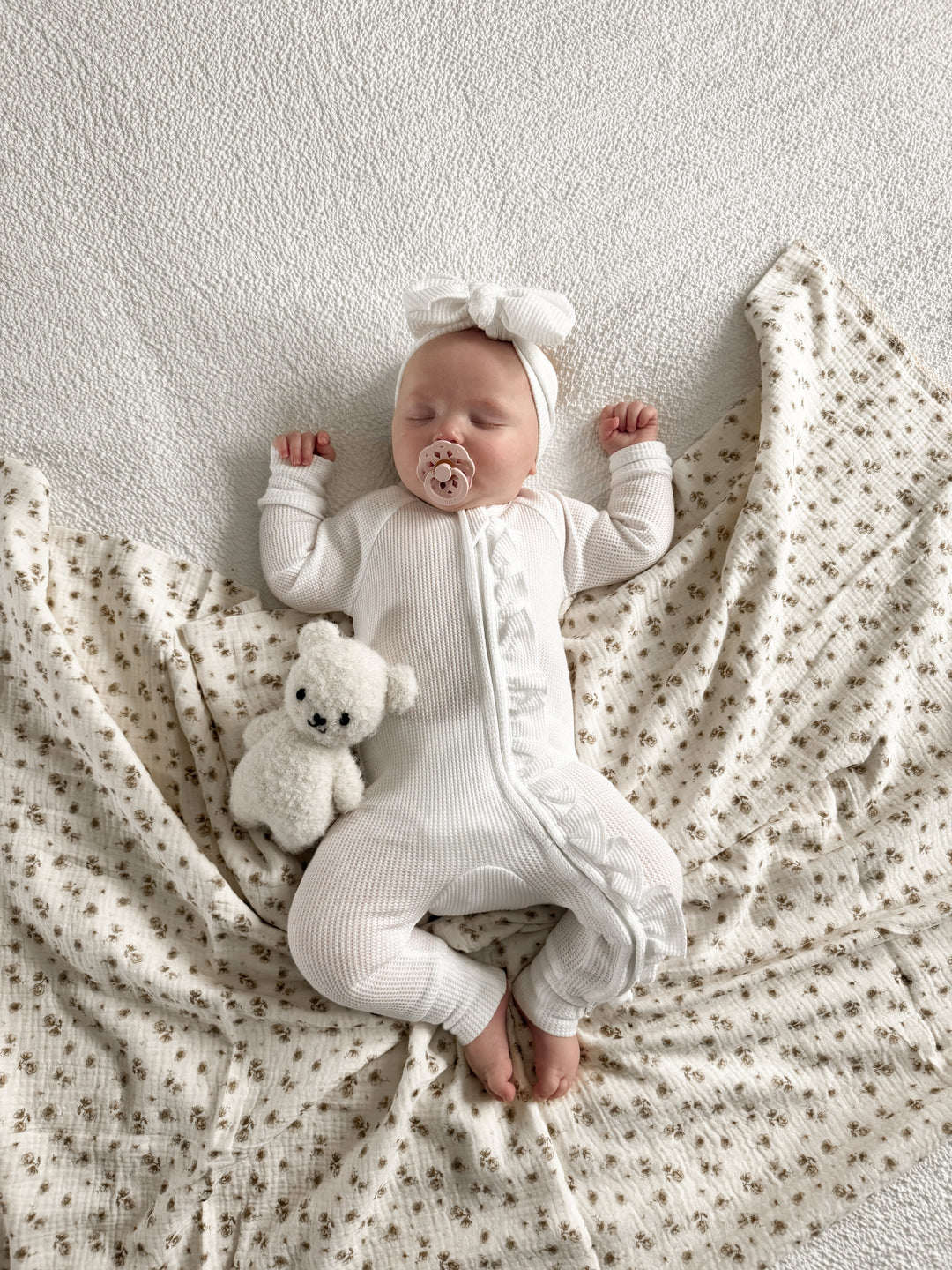 Mabel & Fox - Baby Muslin Cotton Blanket - Camellia