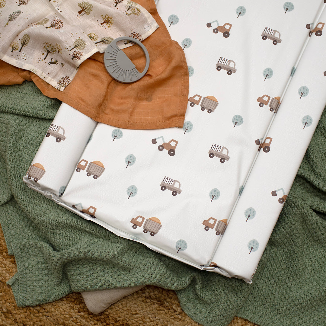 Mabel & Fox - Baby Changing Mat - Little Wheels