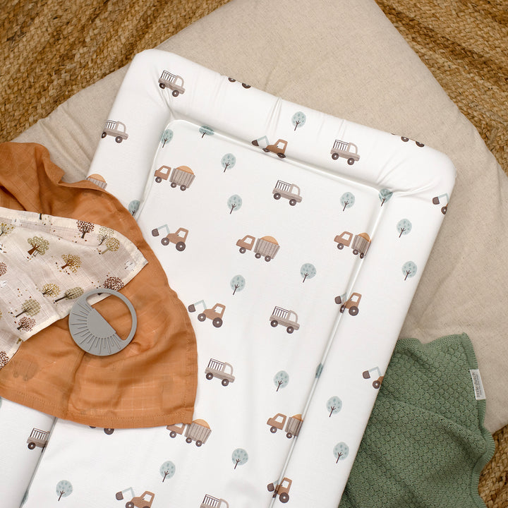 Mabel & Fox - Baby Changing Mat - Little Wheels