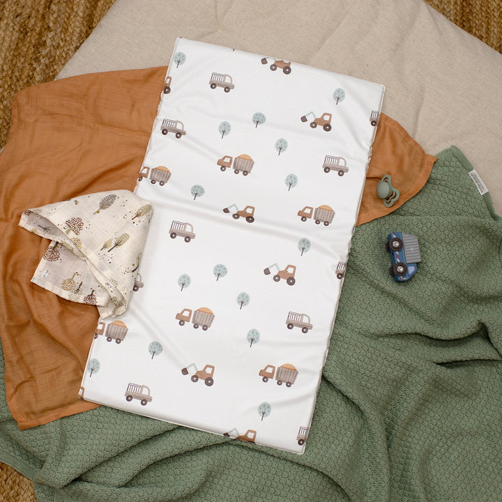 Mabel & Fox - Travel Changing Mat - Little Wheels