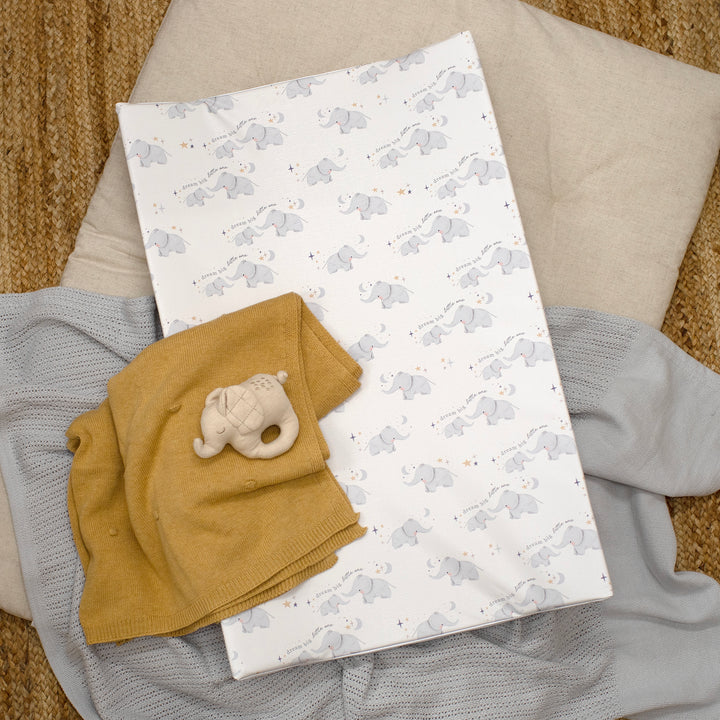 Mabel & Fox - Wedge Baby Changing Mat - Elephants