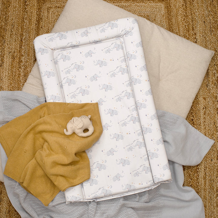 Mabel & Fox - Baby Changing Mat - Elephants