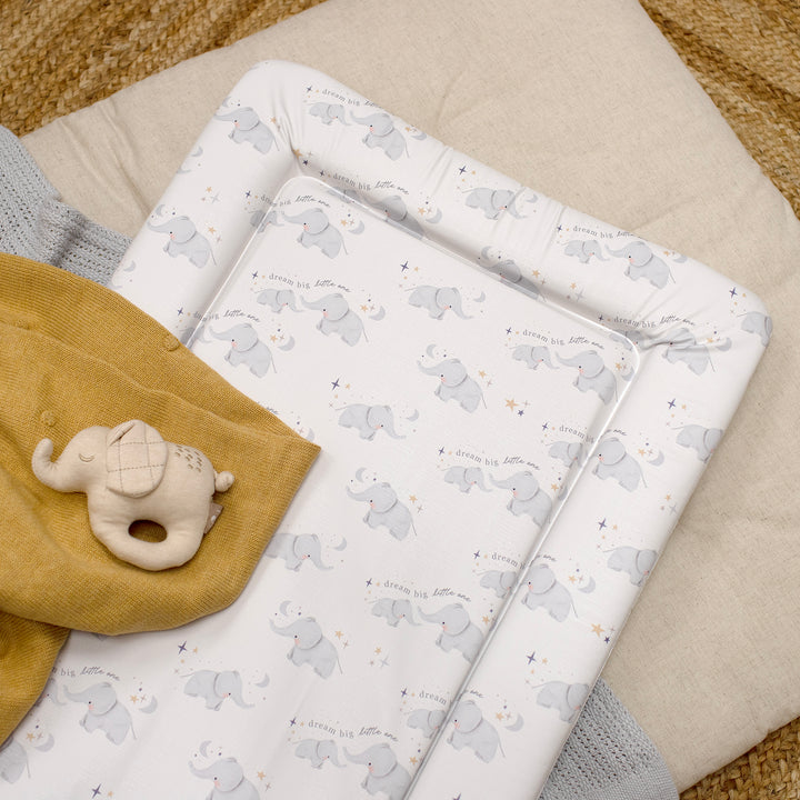 Mabel & Fox - Baby Changing Mat - Elephants