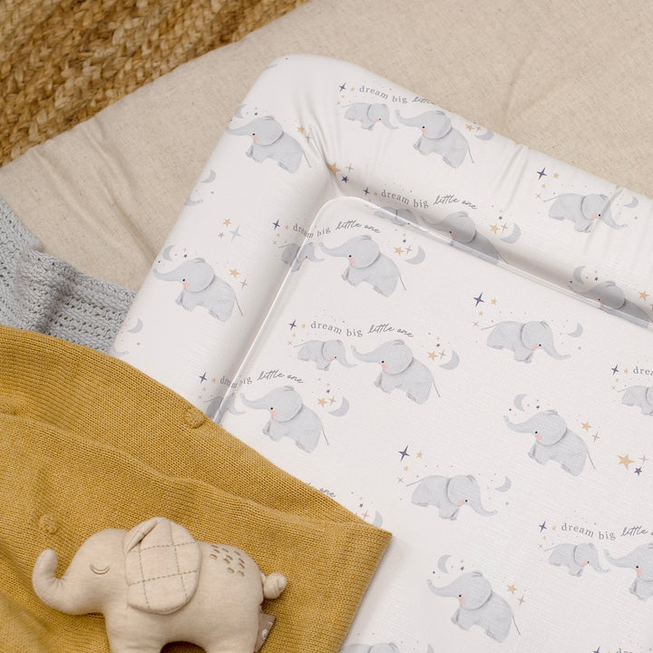 Mabel & Fox - Baby Changing Mat - Elephants