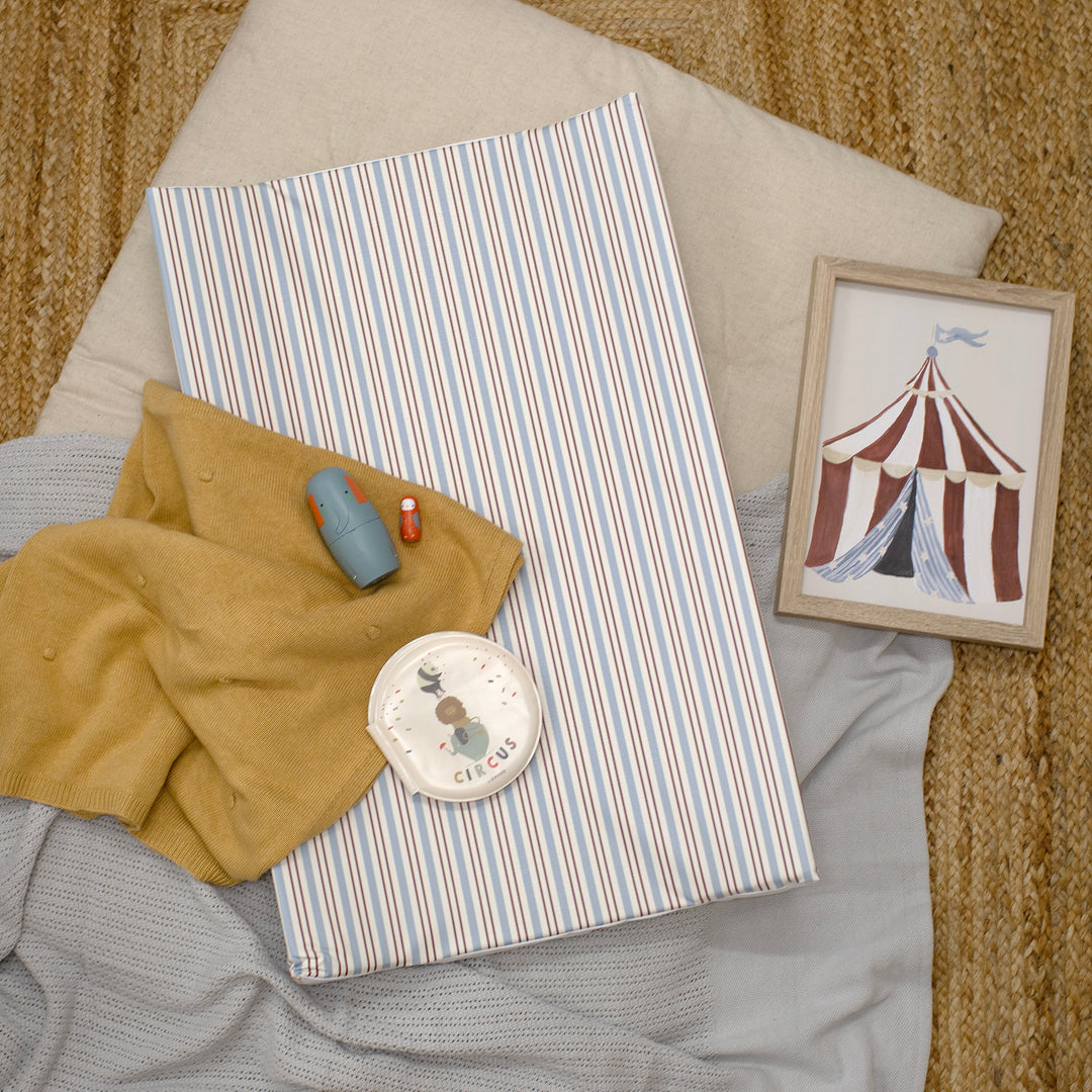 Mabel & Fox - Wedge Baby Changing Mat - Circus Stripe
