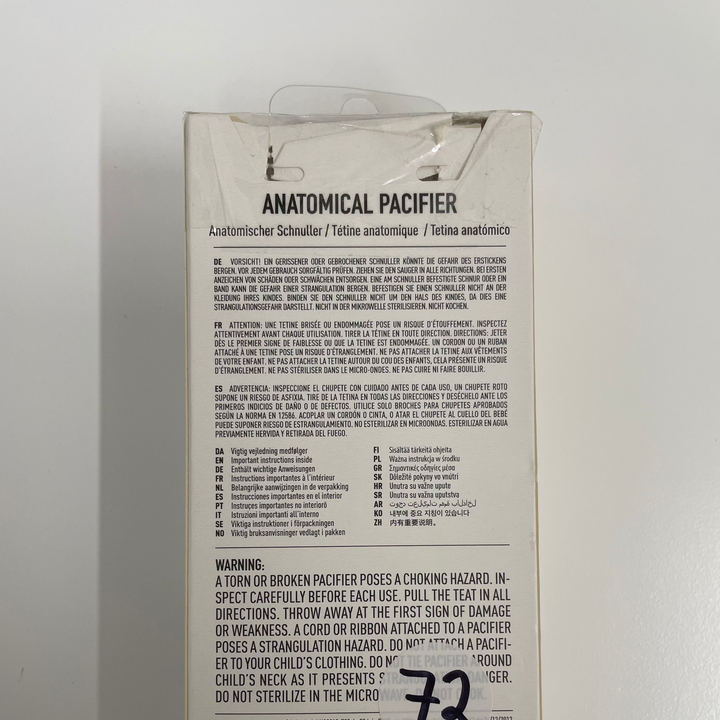 Sample Sale (Damaged Packaging) - Bibs - Colour Pacifier - Anatomical Nipple - Blush / Woodchuck