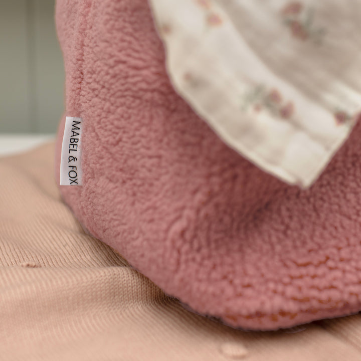 Mabel & Fox - Teddy Nappy Caddy - Rose Pink