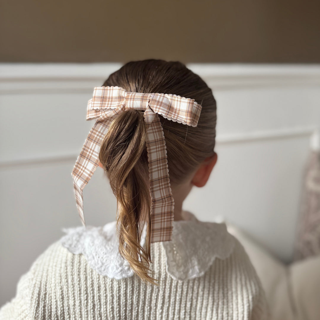 Mabel & Fox - Hair Bow Clips - Brown (2 Pack)