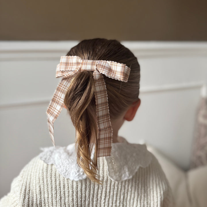 Mabel & Fox - Hair Bow Clips - Brown (2 Pack)