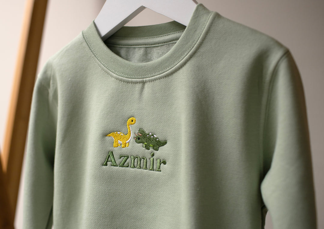 Mabel & Fox - Personalised Jumper - Dinosaur
