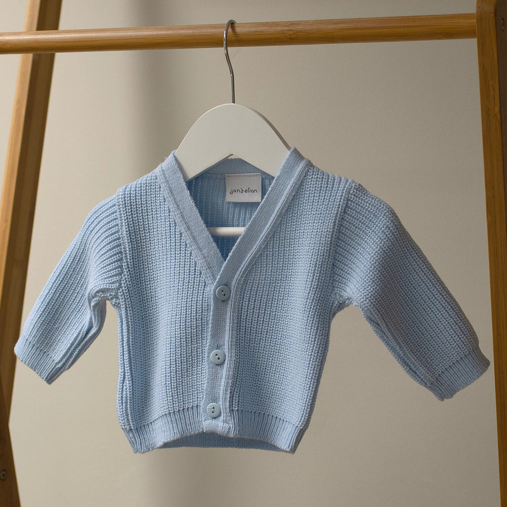 Mabel & Fox - Knitted Cardigan - Blue - Mabel & Fox