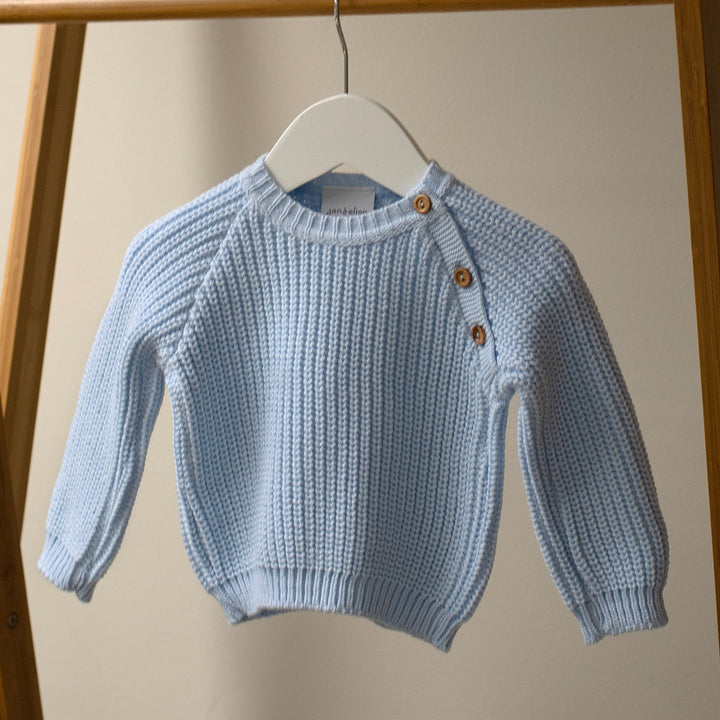 Mabel & Fox - Knitted Jumper - Blue - Mabel & Fox