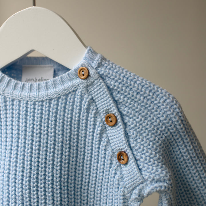 Mabel & Fox - Knitted Jumper - Blue - Mabel & Fox