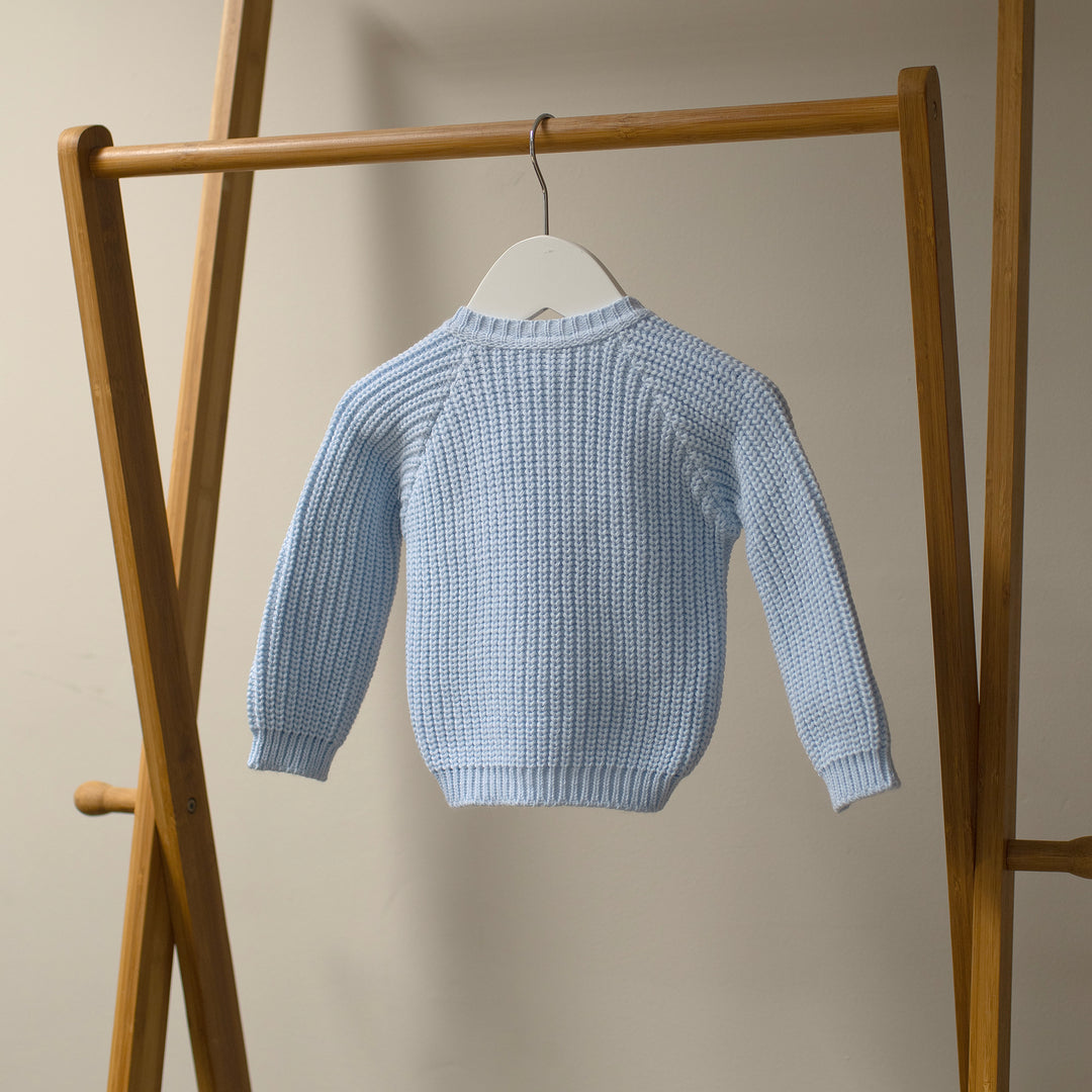 Mabel & Fox - Knitted Jumper - Blue - Mabel & Fox