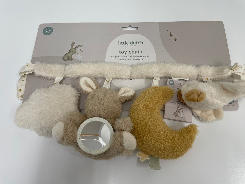 Sample Sale (Damaged) - Little Dutch - Stroller Toy Chain - Newborn Naturals - Mabel & Fox