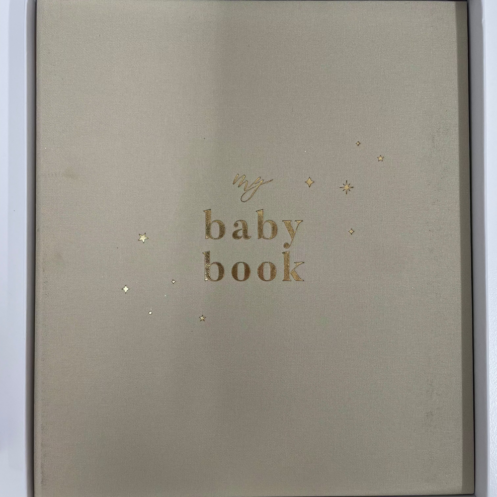 Sample Sale (Damaged) - Blush & Gold - Baby Book - Pearl - Mabel & Fox