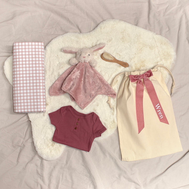 Mabel & Fox - Personalised Baby Gift Set - Blush