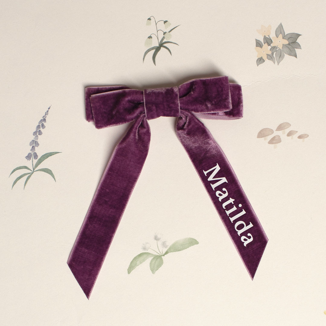 Mabel & Fox - Personalised Name Hair Bow Clip