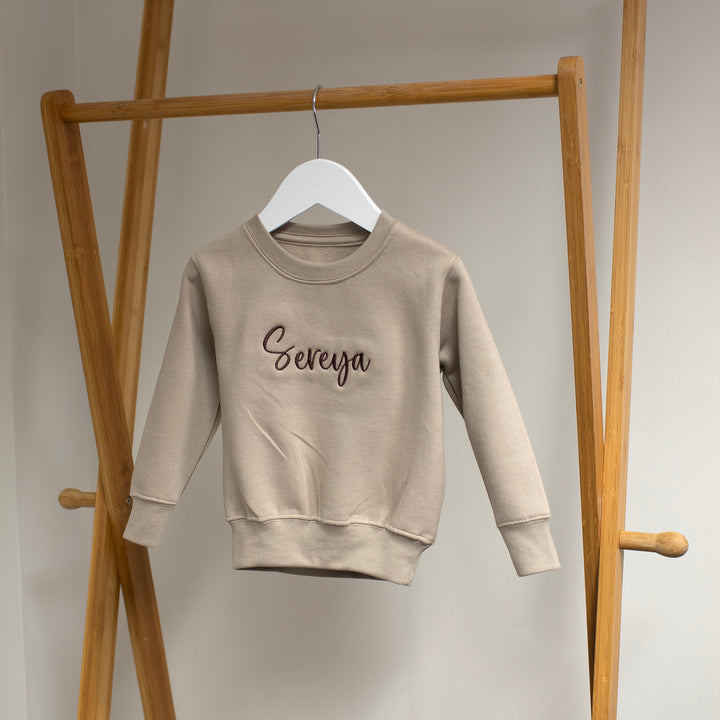 Mabel & Fox - Personalised Name Jumper - Brown