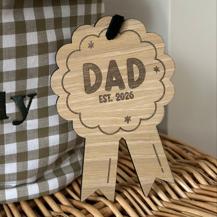 Mabel & Fox - Personalised Wooden Rosette - Est