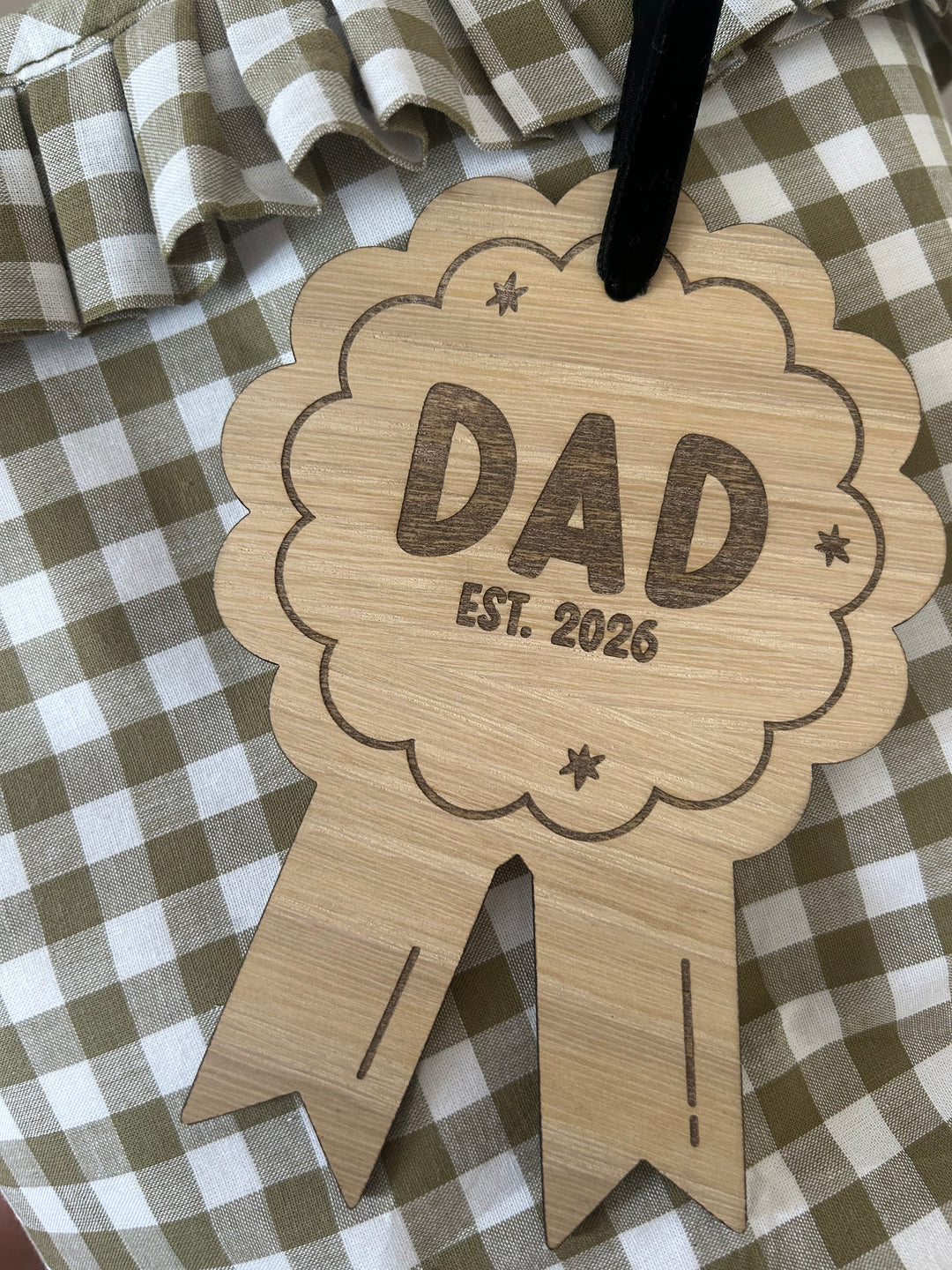 Mabel & Fox - Personalised Wooden Rosette - Est