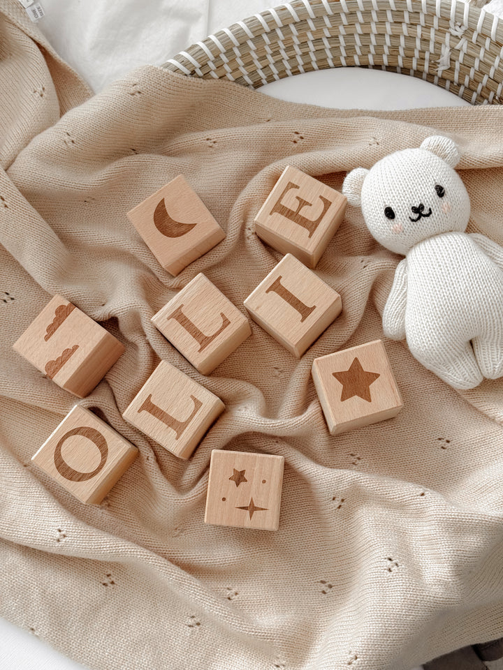 Mabel & Fox - Personalised Wooden Blocks - Mabel & Fox