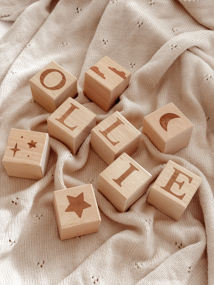 Mabel & Fox - Personalised Wooden Blocks - Mabel & Fox