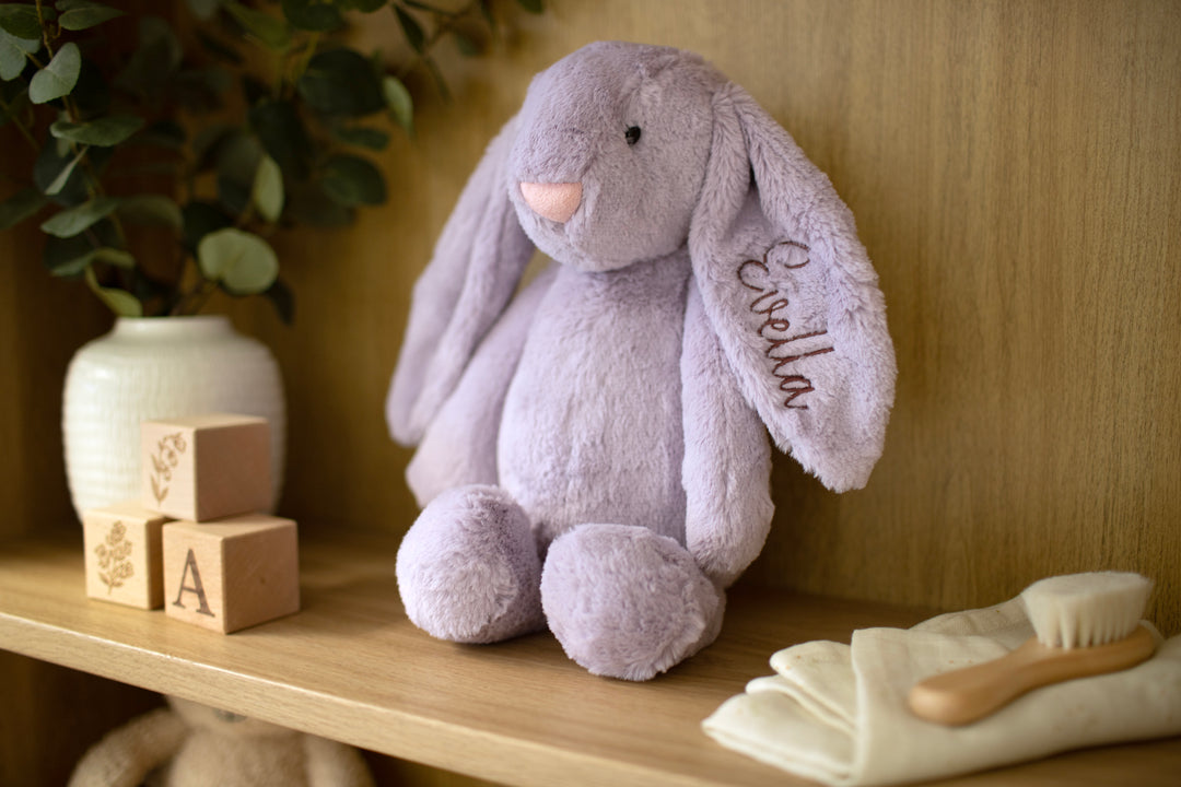 Mabel & Fox - Personalised Soft Toy Bunny - Violet