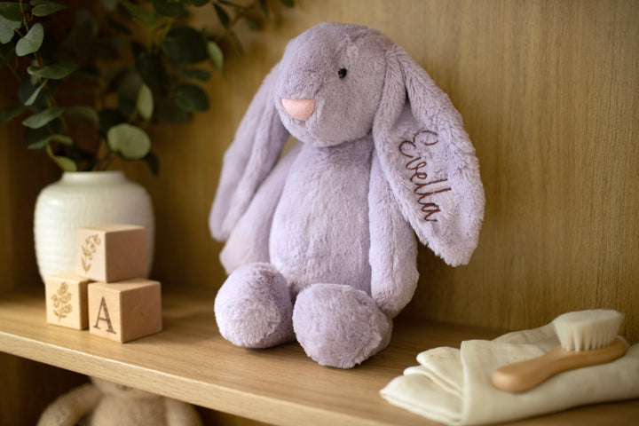 Mabel & Fox - Personalised Soft Toy Bunny - Violet
