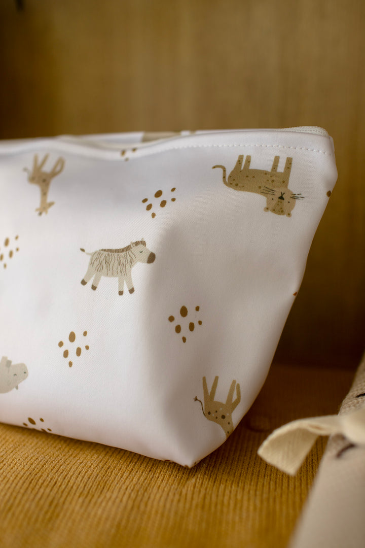 Mabel & Fox - 2 Pcs Wet Bag Set - Boho Safari & Natural Wildflower - Mabel & Fox