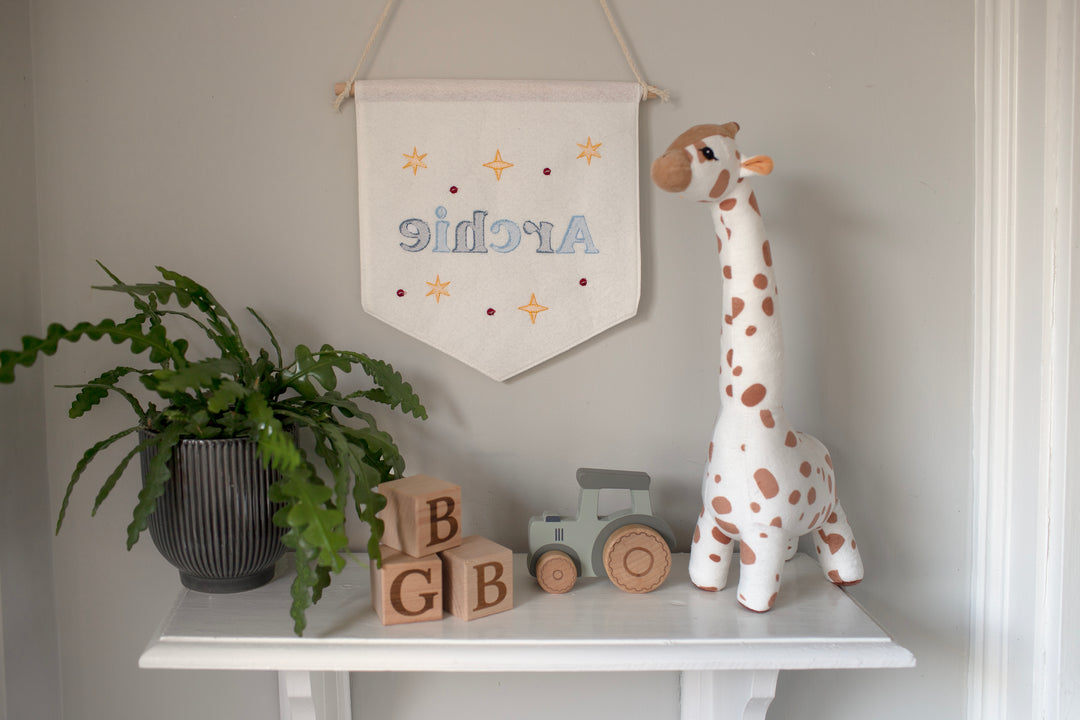Mabel & Fox - Personalised Felt Flag - Starburst - Mabel & Fox