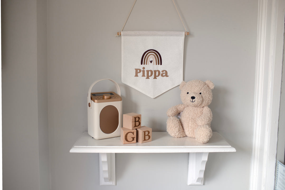 Mabel & Fox - Personalised Felt Flag - Rainbow - Mabel & Fox