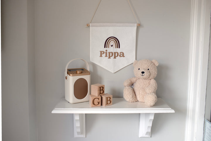 Mabel & Fox - Personalised Felt Flag - Rainbow - Mabel & Fox