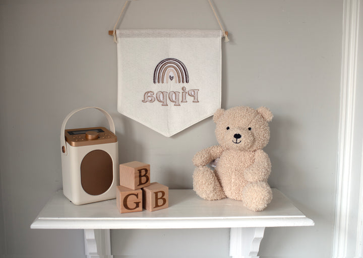 Mabel & Fox - Personalised Felt Flag - Rainbow - Mabel & Fox