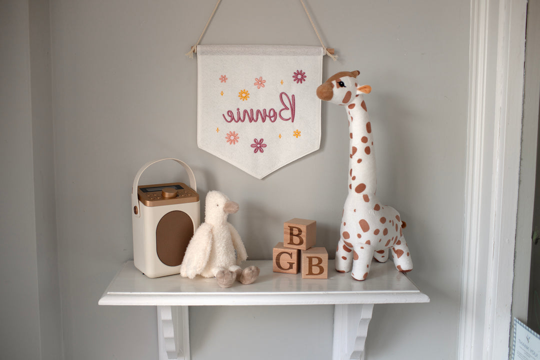 Mabel & Fox - Personalised Felt Flag - Flowers - Mabel & Fox