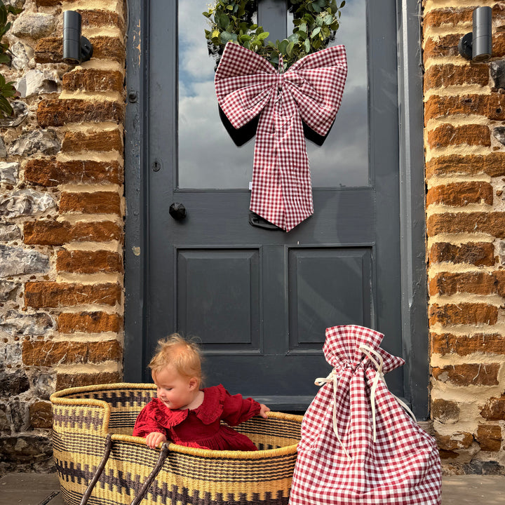 Mabel & Fox - Red Gingham Bow