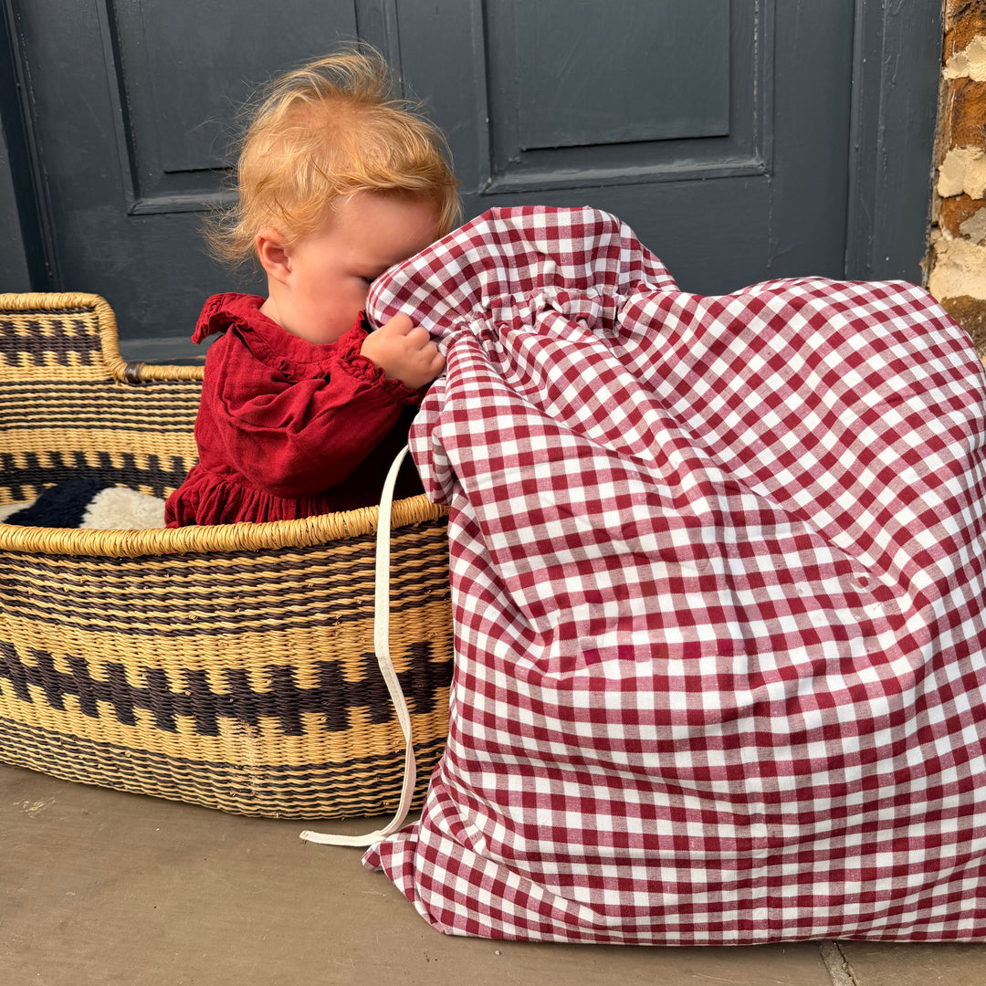 Mabel & Fox - Red Gingham Gift Sack