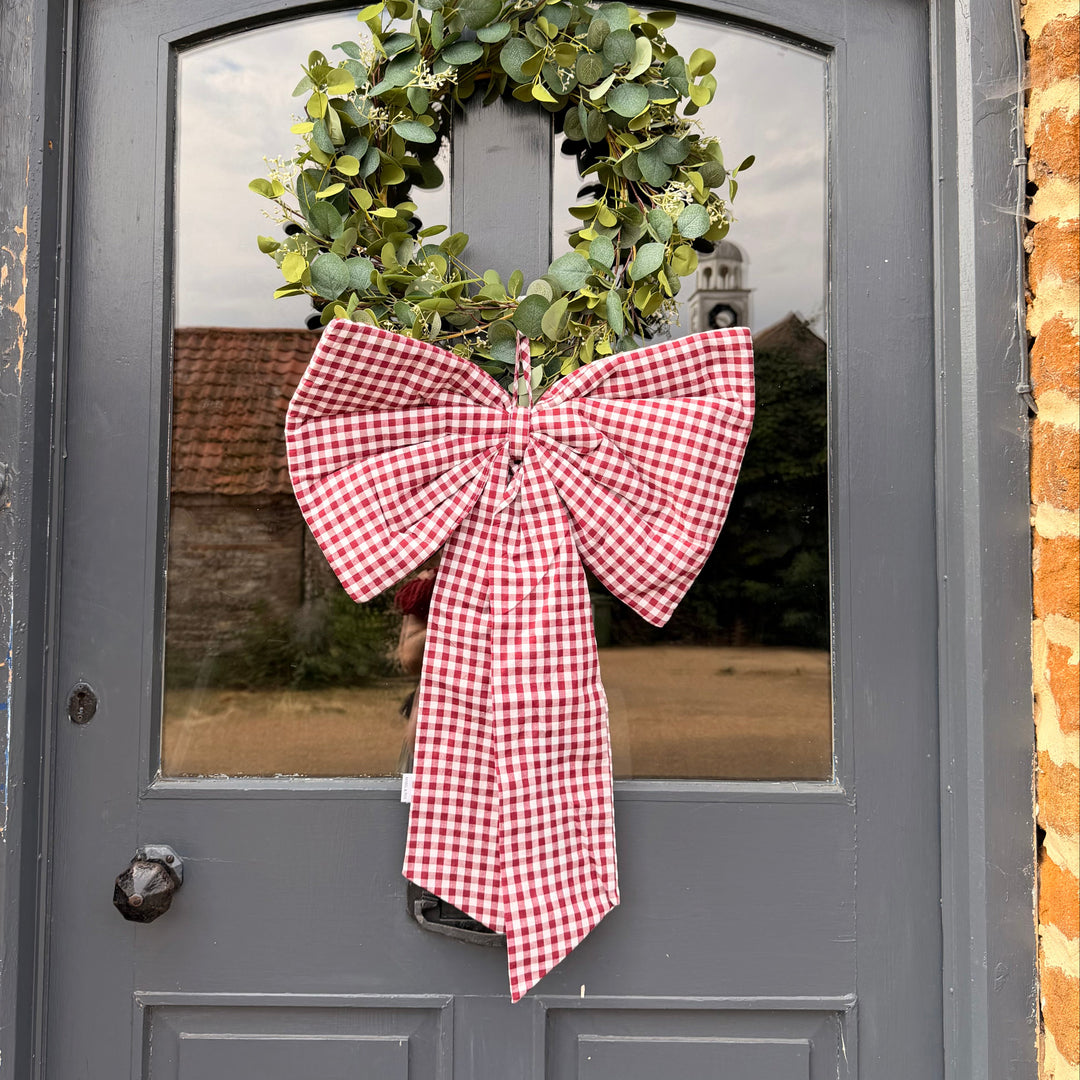 Mabel & Fox - Red Gingham Bow