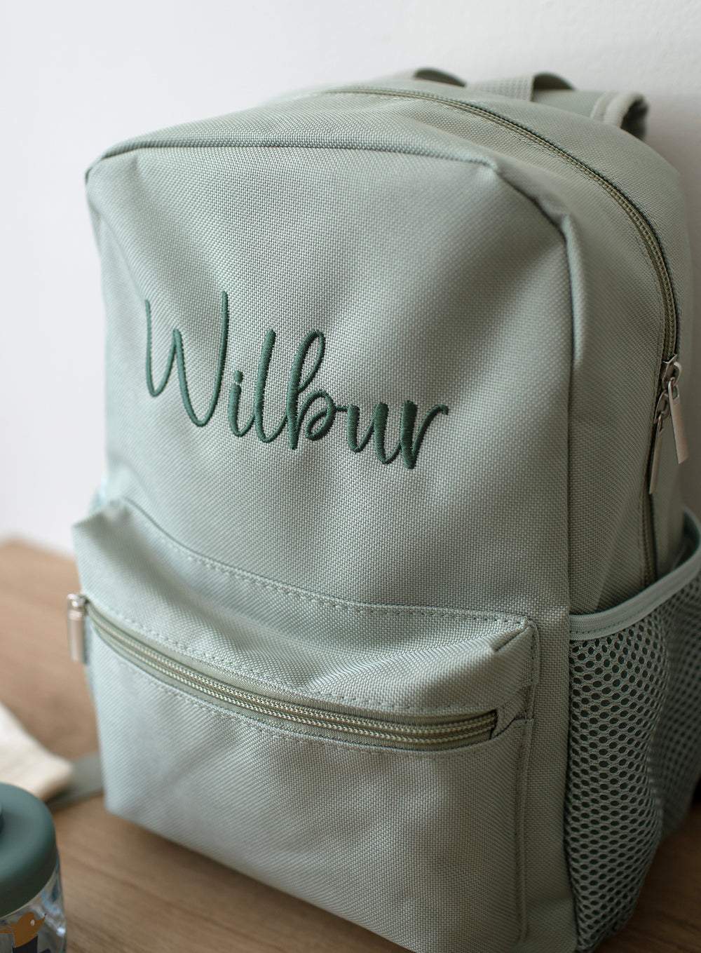 Mabel & Fox - Personalised Kids Mini Backpack - Sage - Mabel & Fox