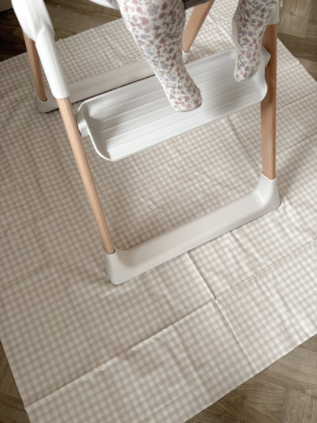 Mabel & Fox - Splash Mat - Beige Gingham