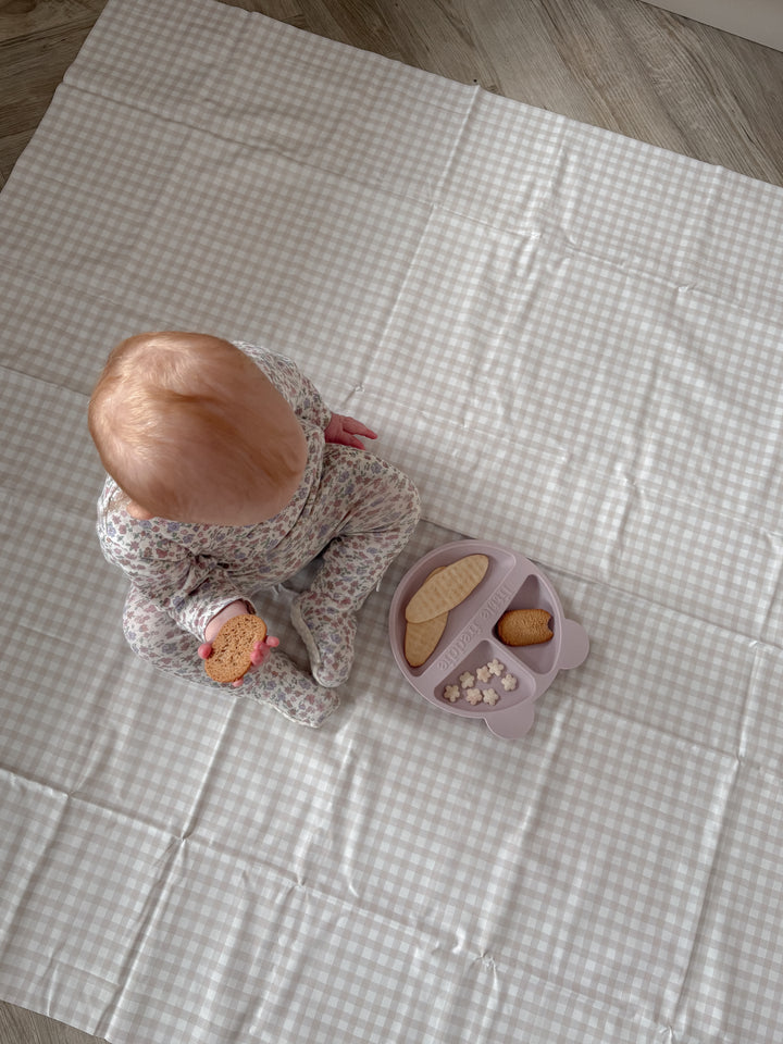 Mabel & Fox - Splash Mat - Beige Gingham