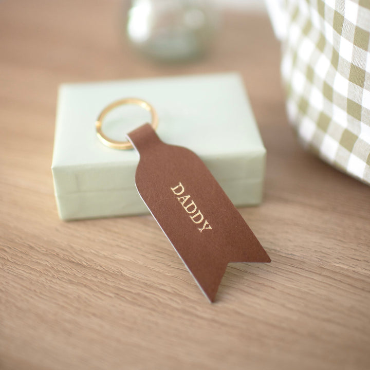 Soch & Co – Leather Keyring – Daddy - Mabel & Fox