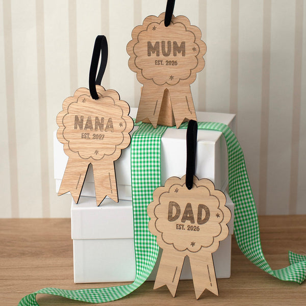 Mabel & Fox - Personalised Wooden Rosette - World's Best - Mabel & Fox